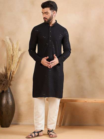 HERE&NOW Embroidered Straight Kurta