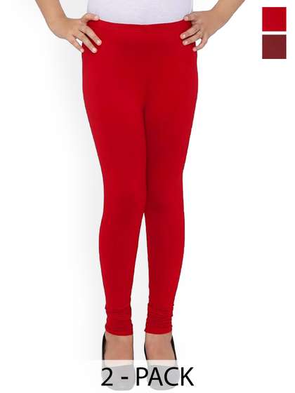 BAESD Girls Pack Of 2
                      Churidar Length Leggings