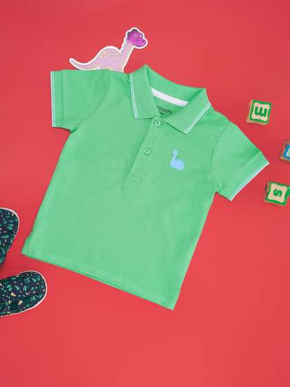 Pantaloons Baby Boys Polo Collar Cotton T-shirt