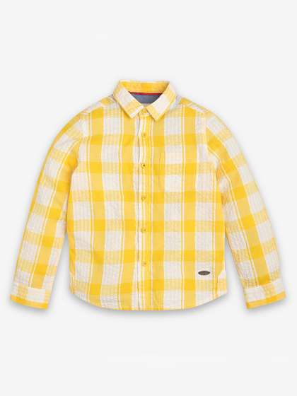 Ed-a-Mamma Boys
                      Premium Opaque Checked Casual Shirt