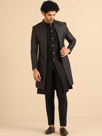 KISAH Men Self
                          Design Indowestern Sherwani Set