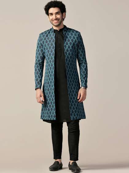 KISAH Men Self Design
                      Indowestern Sherwani Set