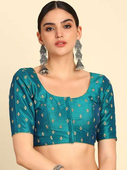 Soch Embroidered Saree Blouse