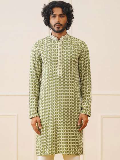 Jompers Embroidered Straight Kurta