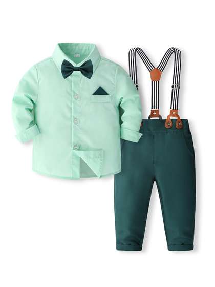 StyleCast x Revolte Boys
                    Long Sleeves Pure Cotton Shirt With Trousers
