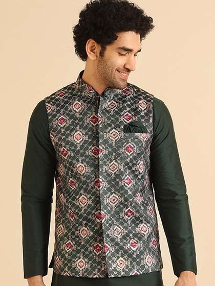 KISAH Woven Design
                        Nehru Jacket