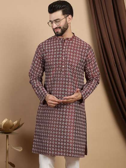 Anouk Geometric A-Line Kurta