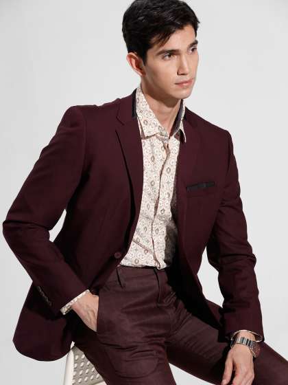 INVICTUS Single-Breasted Slim Fit Blazer