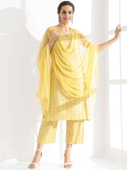 Anouk Printed Pure Cotton Kurta Set