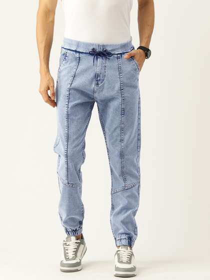 PARIS HAMILTON Men
                        Jogger Heavy Fade Acid Wash Stretchable Jeans