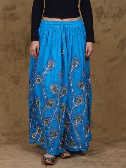 Exotic India A-Line Maxi Skirts