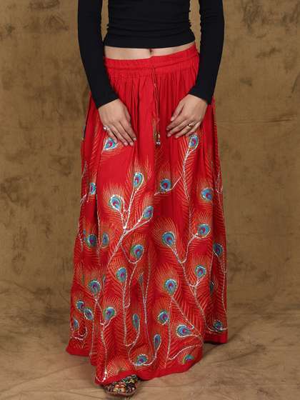 Exotic India A-Line Maxi Skirts