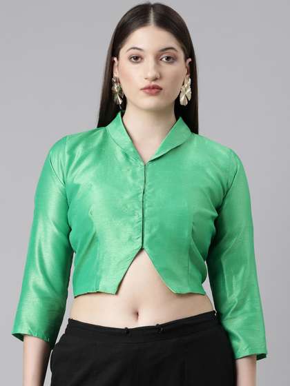 Souchii Dupion Silk Saree Knot Blouse