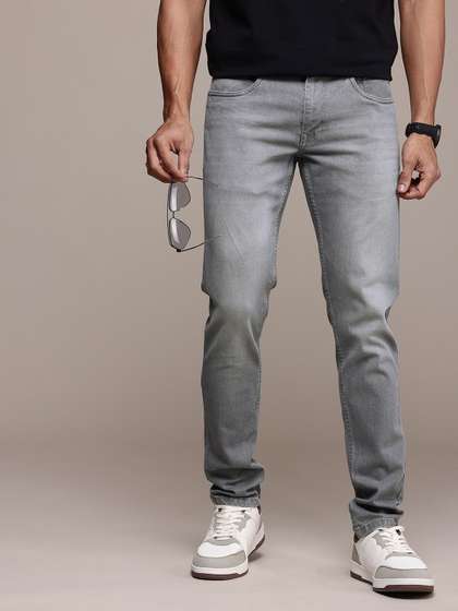 WROGN Men Slim Fit
                        Light Fade Stretchable Jeans