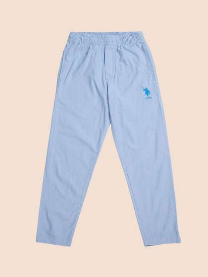 U.S. Polo Assn. Kids
                    Boys Comfort Mid-Rise Cotton Regular Trousers