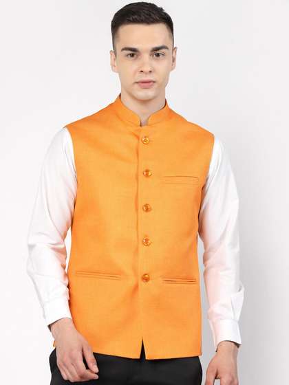 Badoliya & Sons Woven Nehru Jacket