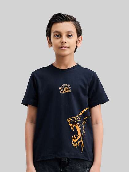BOLDFIT Kids CSK Graphic Printed Round Neck Cotton T-shirt
