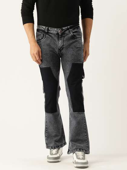 PARIS HAMILTON Men
                        Bootcut Heavy Fade Colourblocked Stretchable
                        Jeans