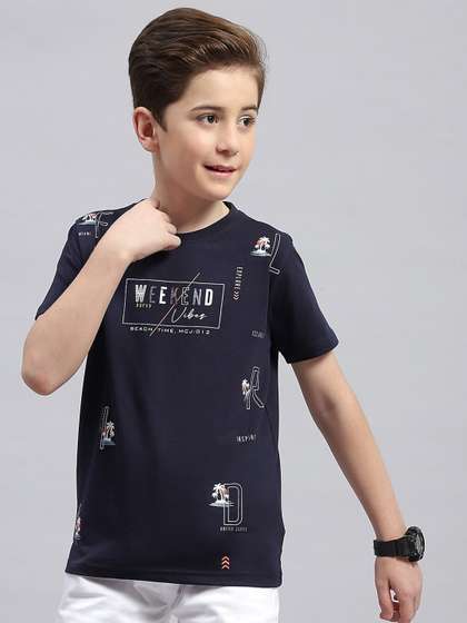 Monte Carlo Boys
                    Typography Printed Round Neck Cotton T-shirt