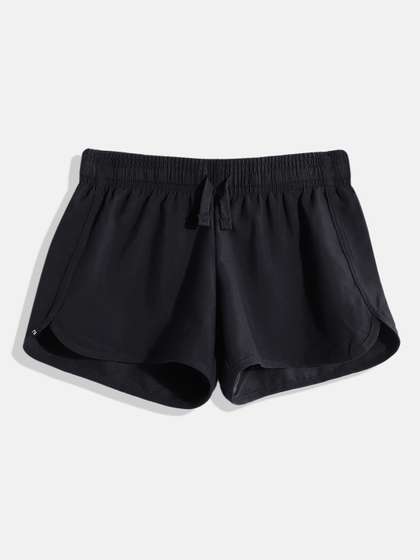 Decathlon Domyos -
                      Girls Black W500 Breathable Multisport Shorts