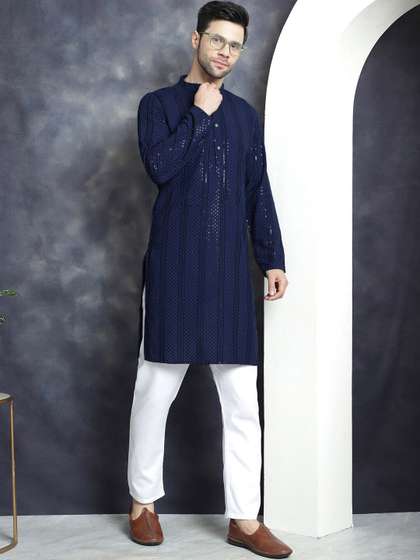 Jompers Embroidered Straight Kurta