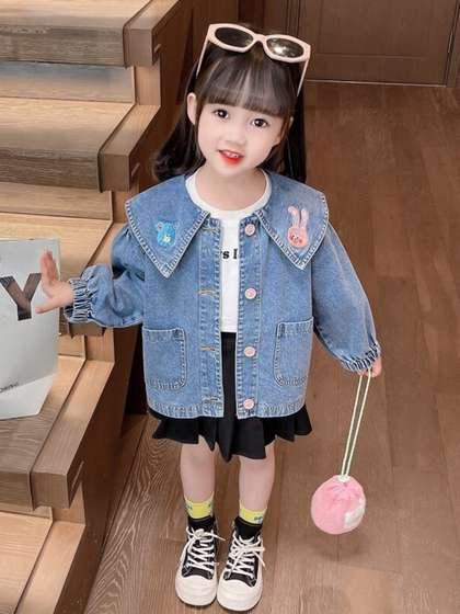 StyleCast x Revolte Girls Washed Denim Jacket