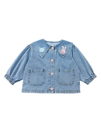 StyleCast x Revolte Girls Washed Denim Jacket