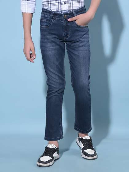 Crimsoune Club Boys Slim
                    Fit Clean Look Light Fade Stretchable Jeans
