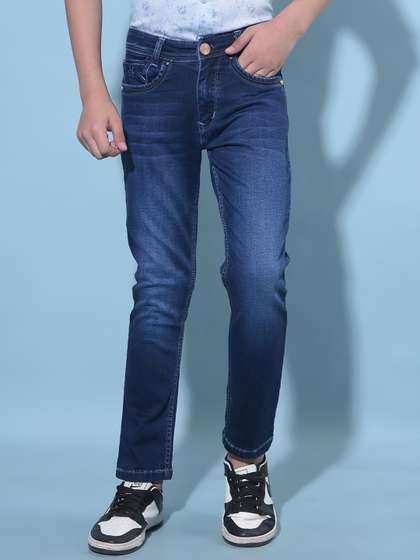 Crimsoune Club Boys Slim
                    Fit Clean Look Stretchable Jeans