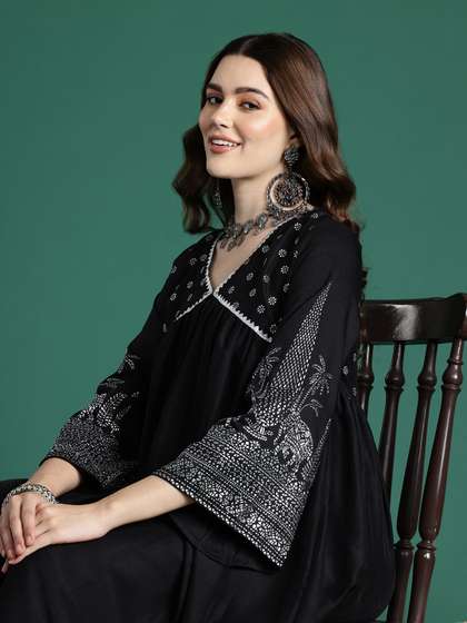Sangria Gotta Patti Kurta Set