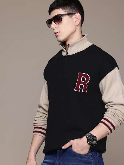 Roadster The Lifestyle Co. Colourblocked Applique Detail Pullover