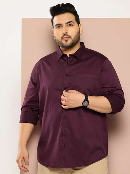 Sztori Men Plus Size Classic Casual Shirt