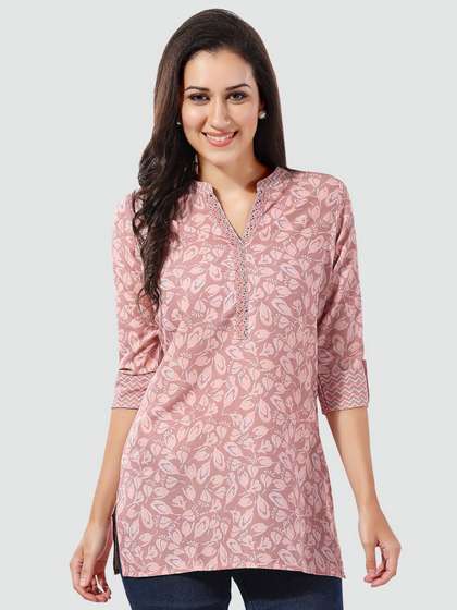 Saree Swarg Floral Printed Kurti