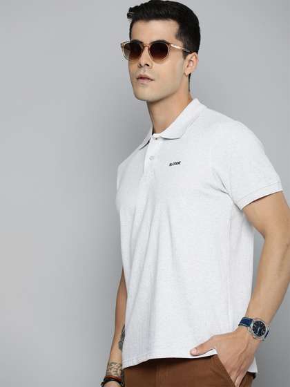 R.Code by The Roadster Life Co. Polo Collar Cotton Casual T-shirt