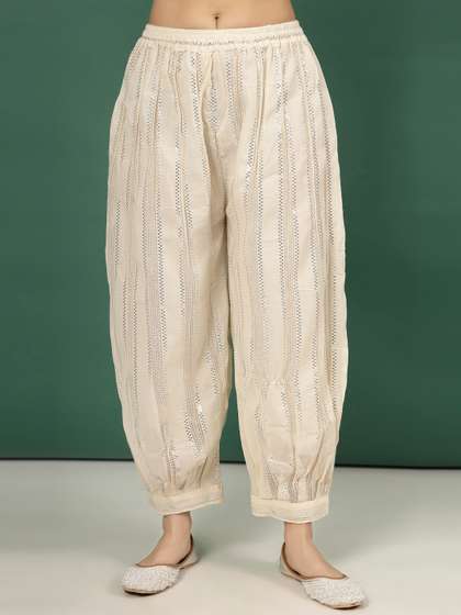 Clora Creation
                        Striped Cotton Afghani Salwar