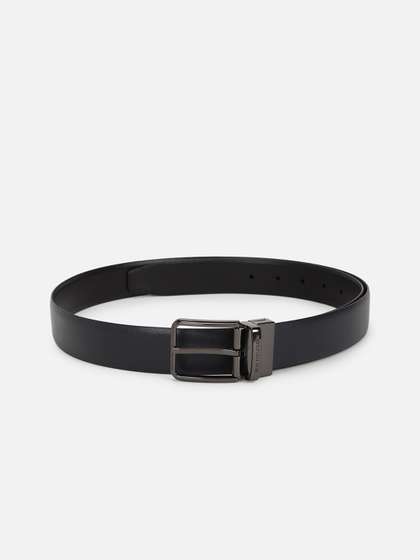 Van Heusen Men Textured
                    Leather Formal Belt