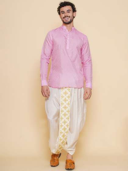 Sethukrishna Woven Design Straight Kurta