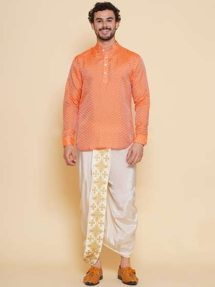 Sethukrishna Self Design Geometric Kurta