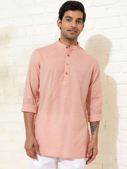 Fabindia Cotton Striped Short Kurta