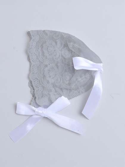 TIPY TIPY TAP Girls Self
                    Design Lacey Bonnet Cap