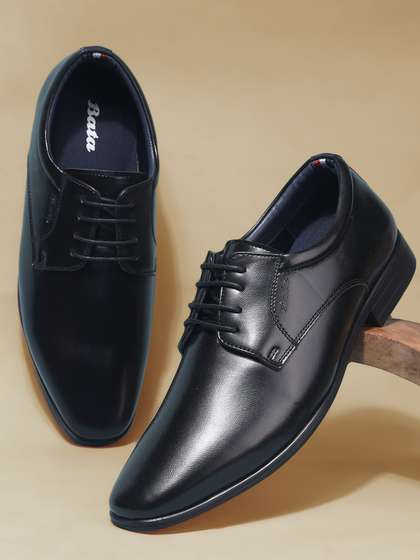 Bata Men Textured
                      Round Toe Formal Derbys