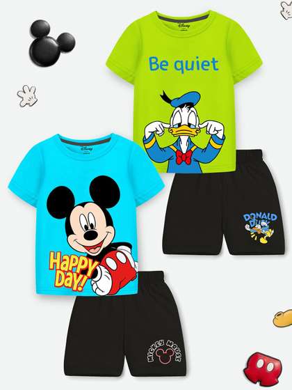 YK Disney Boys Printed
                    T-shirt With Shorts