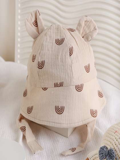 KICKS & CRAWL
                    Infants Rainbow Printed Cotton Bucket Beanie Cap