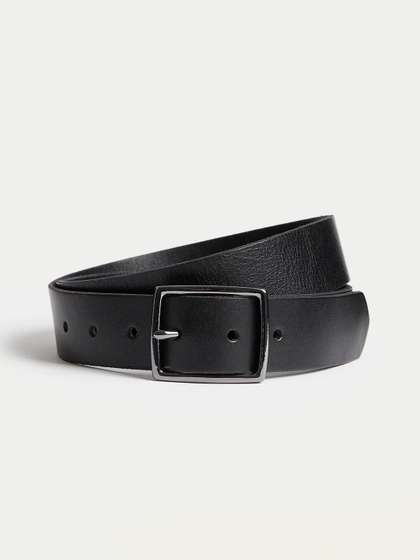 Marks & Spencer
                      Leather Rectangular Buckle Smart Belt