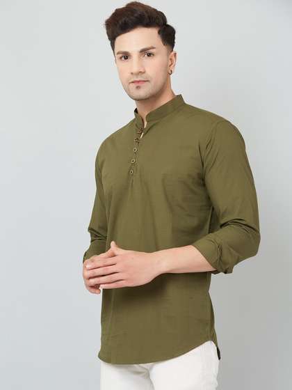 LOUIS MONARCH Mandarin Collar Straight Kurta