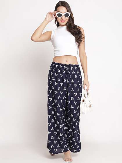 Jinfo Printed Flared Palazzos