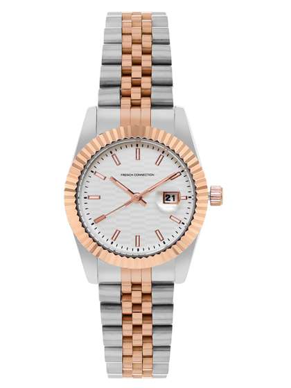 French Connection
                        Women Stainless Steel Bracelet Style Straps
                        Analogue Watch FCS09RTM