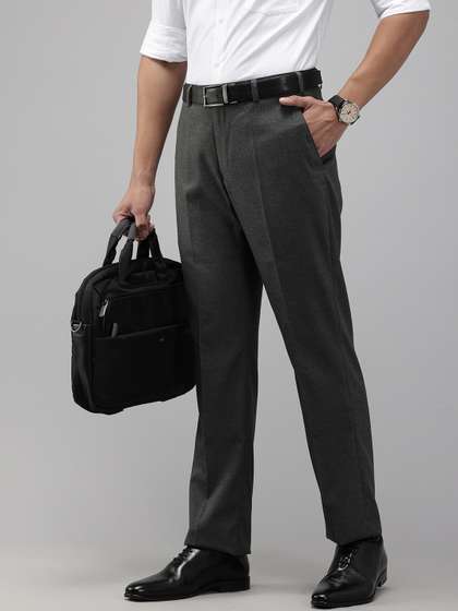 Park Avenue Men
                        Striped Formal Trousers