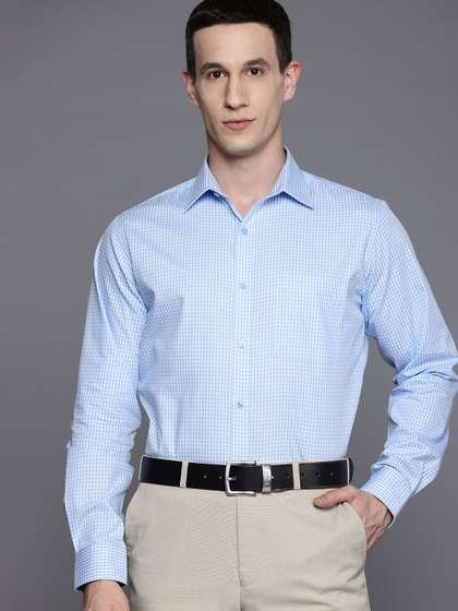 Raymond Pure Cotton
                        Slim Fit Checked Formal Shirt