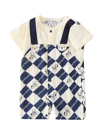 StyleCast x Revolte Boys
                    Graphic Printed Round Neck Cotton Rompers